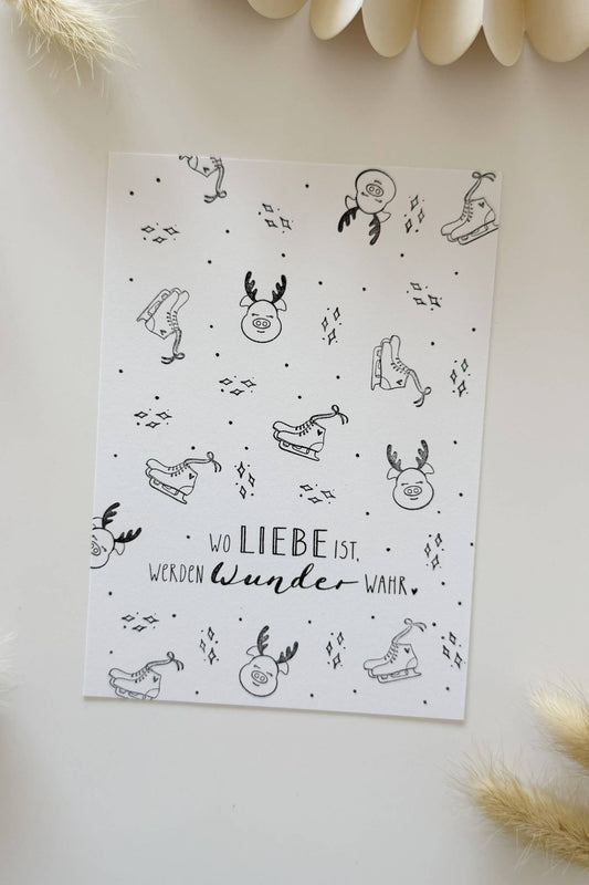 Stempel Schlittschuhe