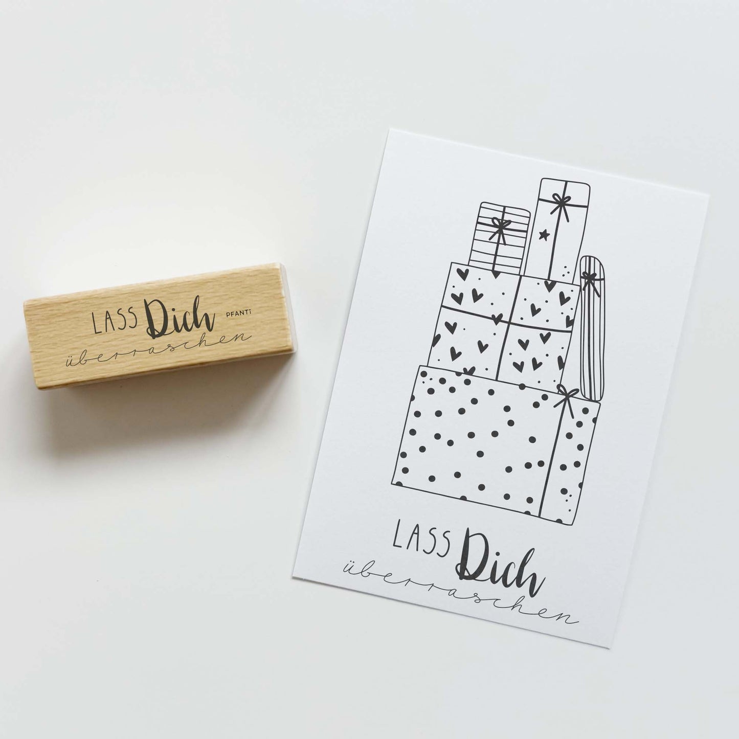 Stempel Lass dich | verzaubern | feiern | überraschen | mehrere Varianten