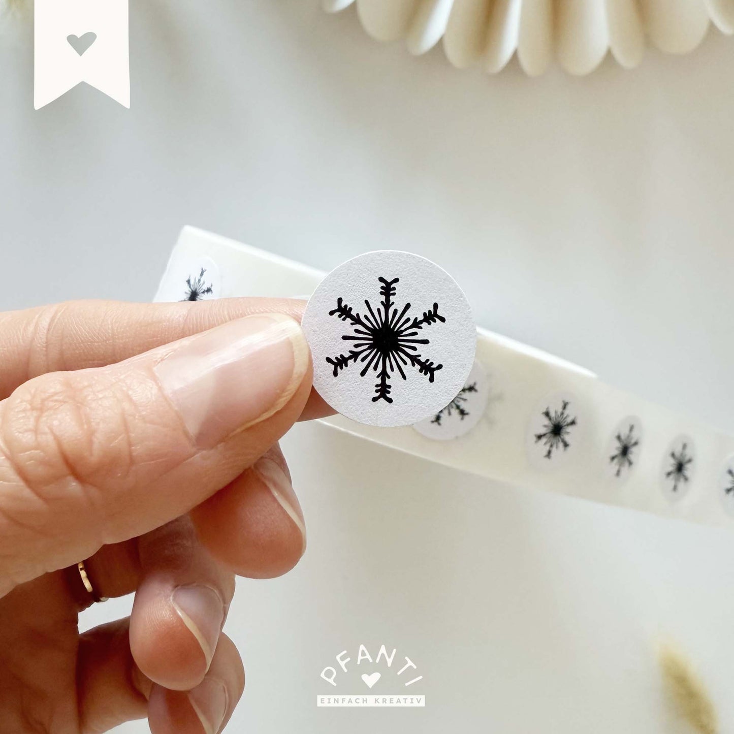 Aufkleber Schneeflocke