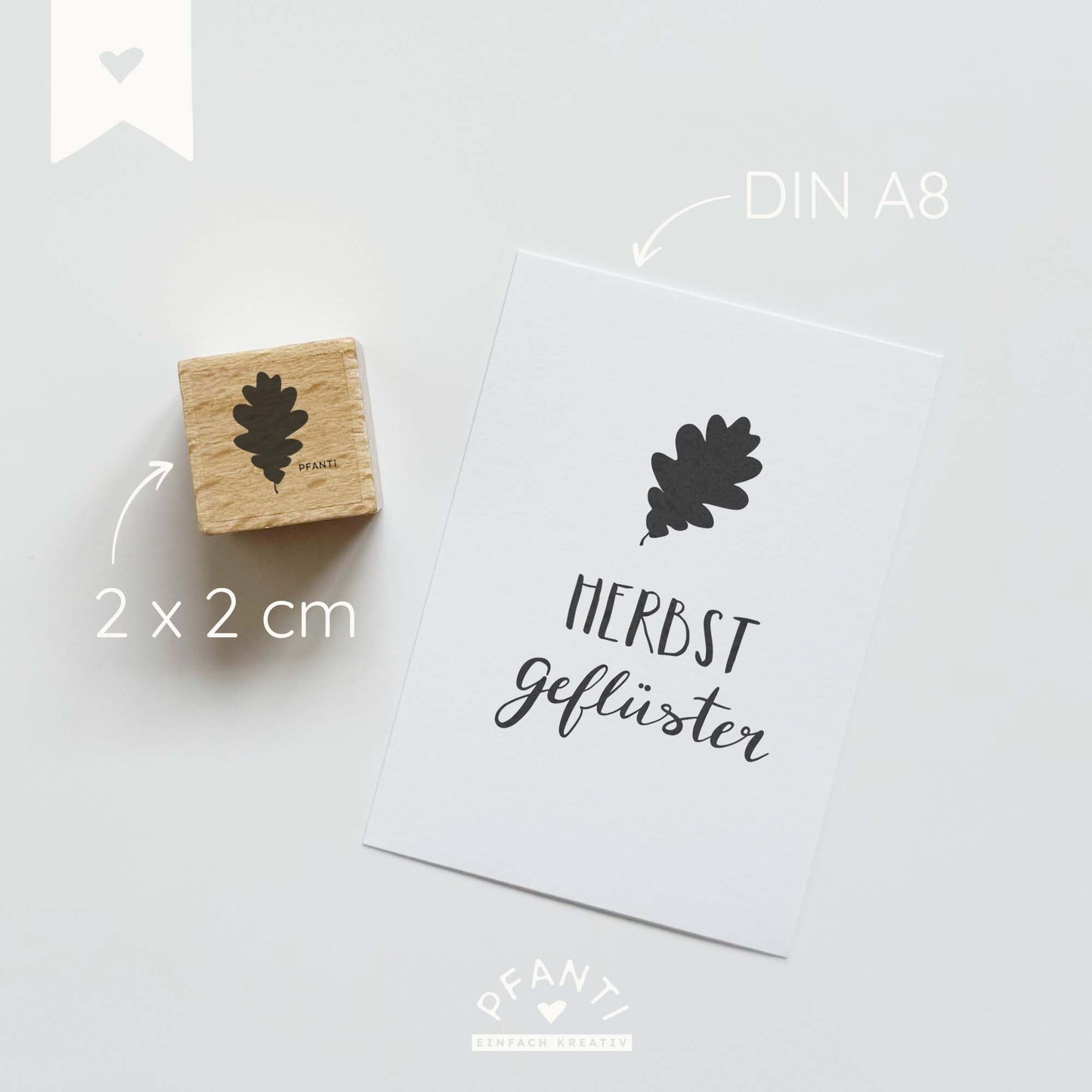 Stempel Eichenblatt | drei Größen