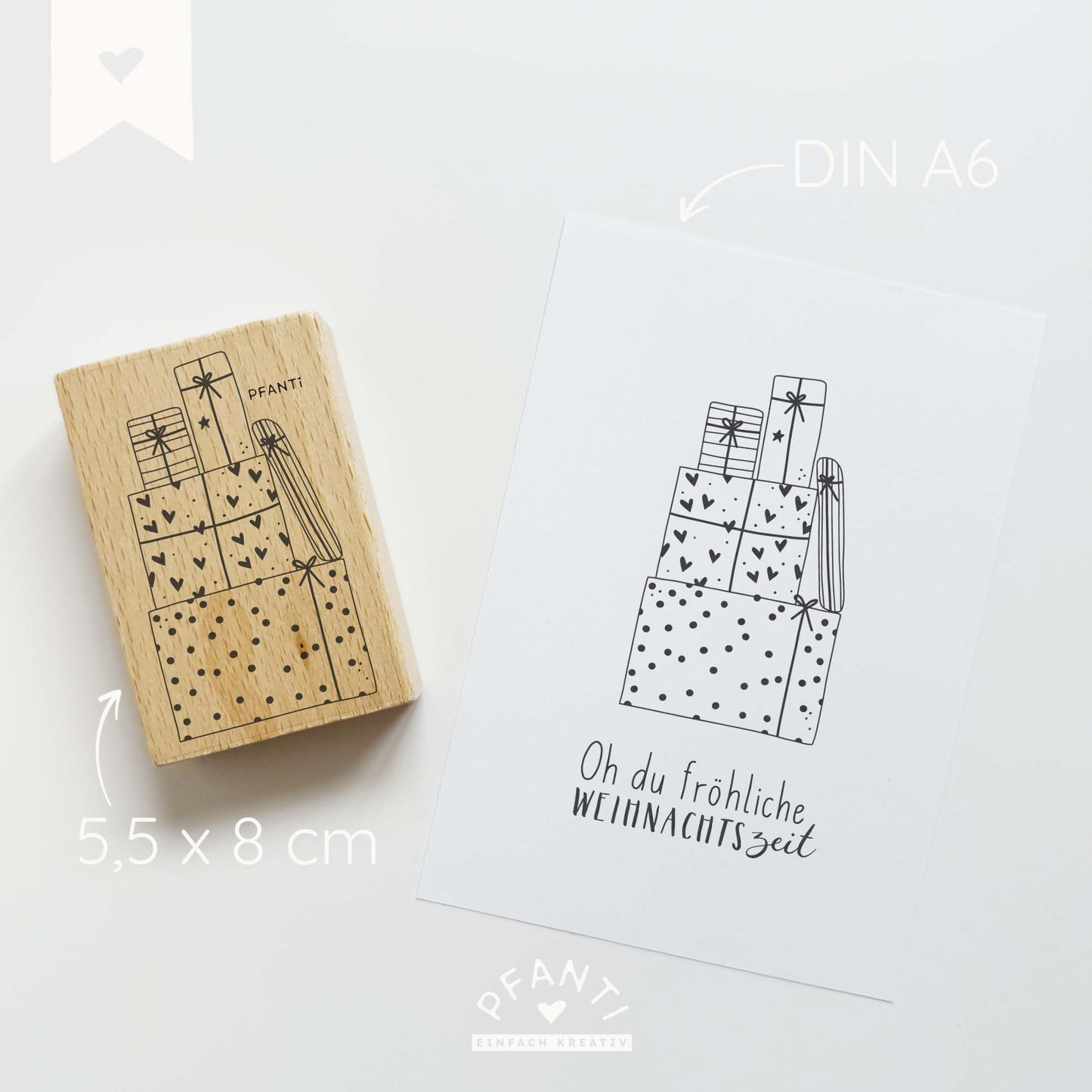 Stempel Geschenkstapel 2 | drei Größen
