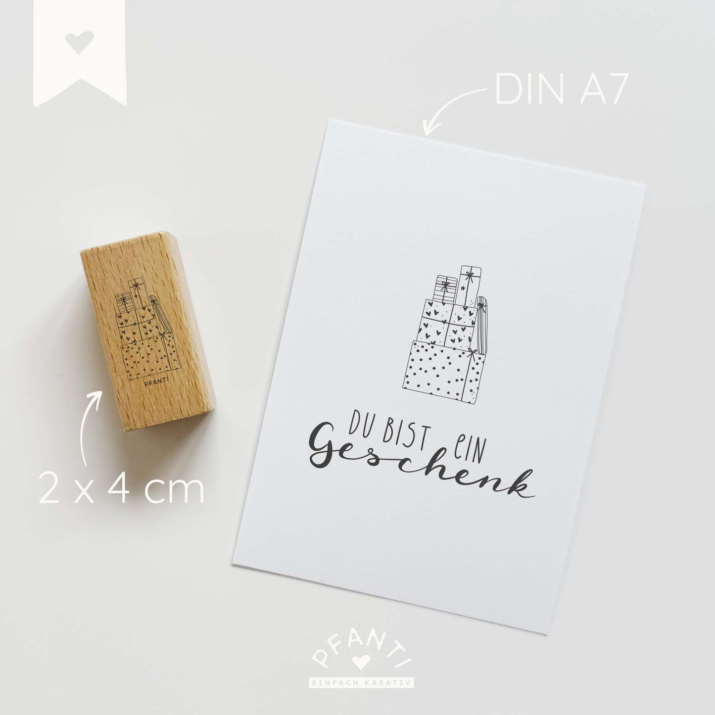 Stempel Geschenkstapel 2 | drei Größen
