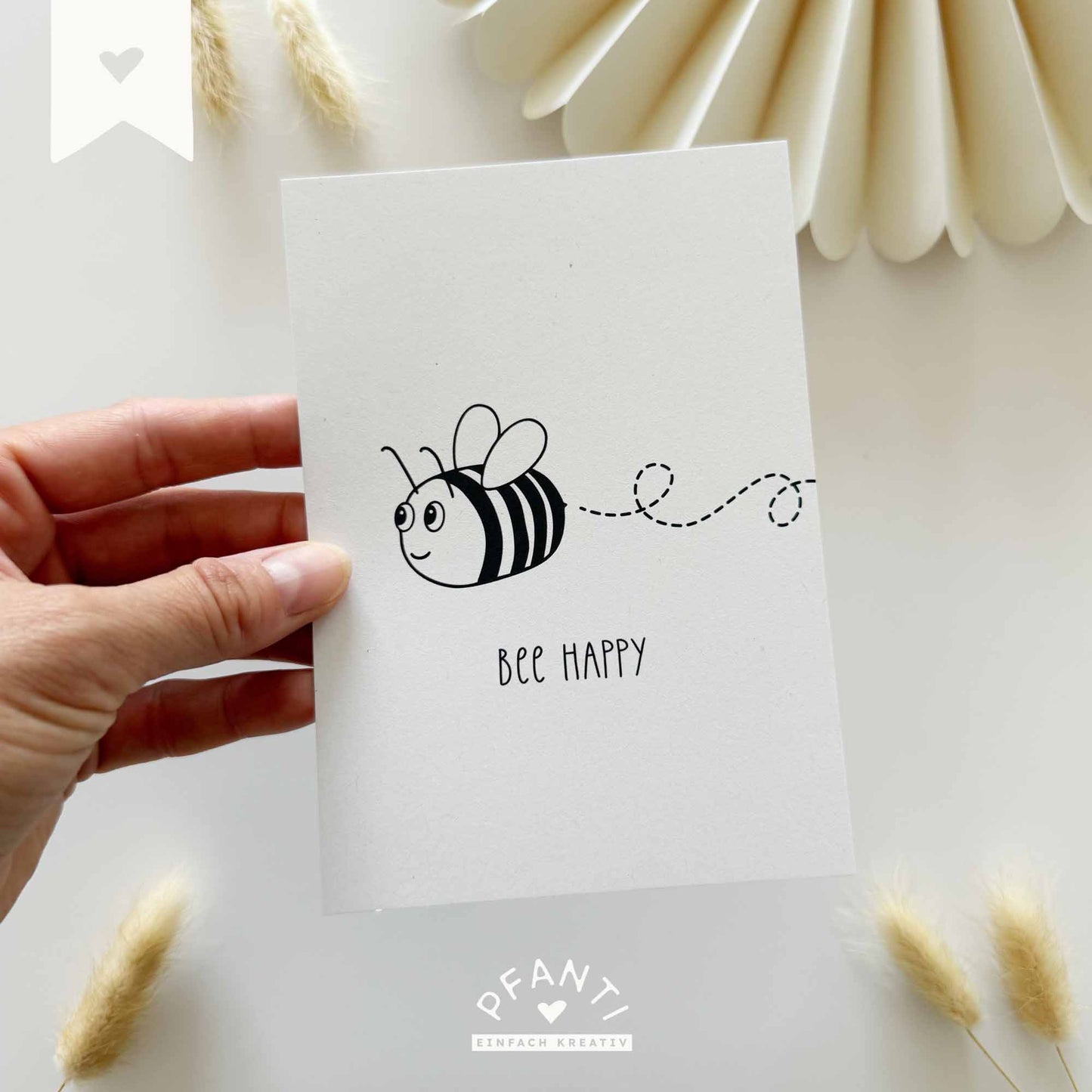 Karte Bee Happy
