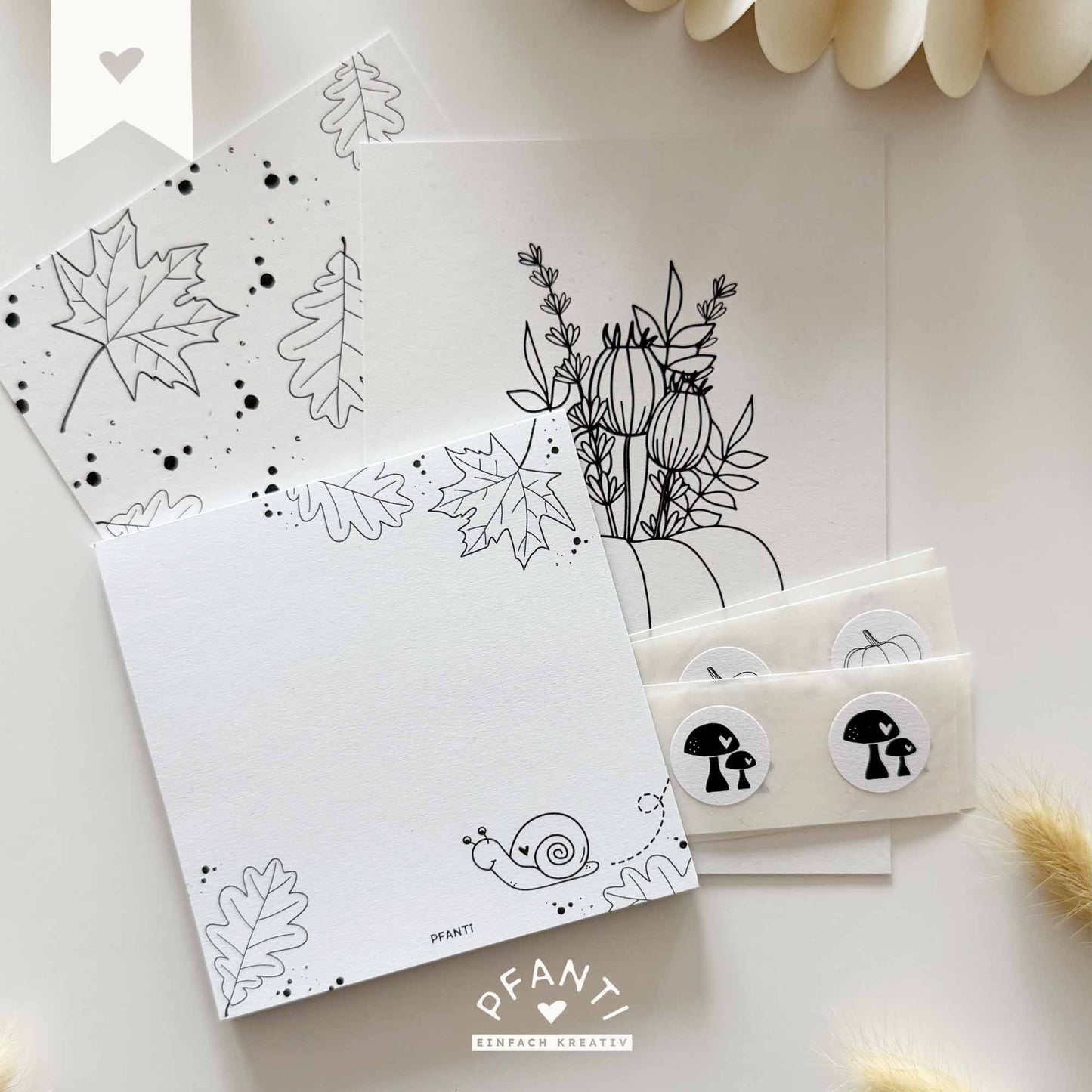 Kartenset Herbst