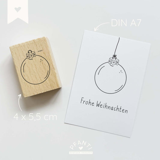 Stempel Weihnachtskugel