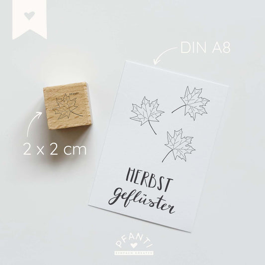 Stempel Ahornblatt | drei Größen