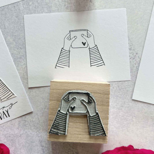 Stempel Arme mit Topf