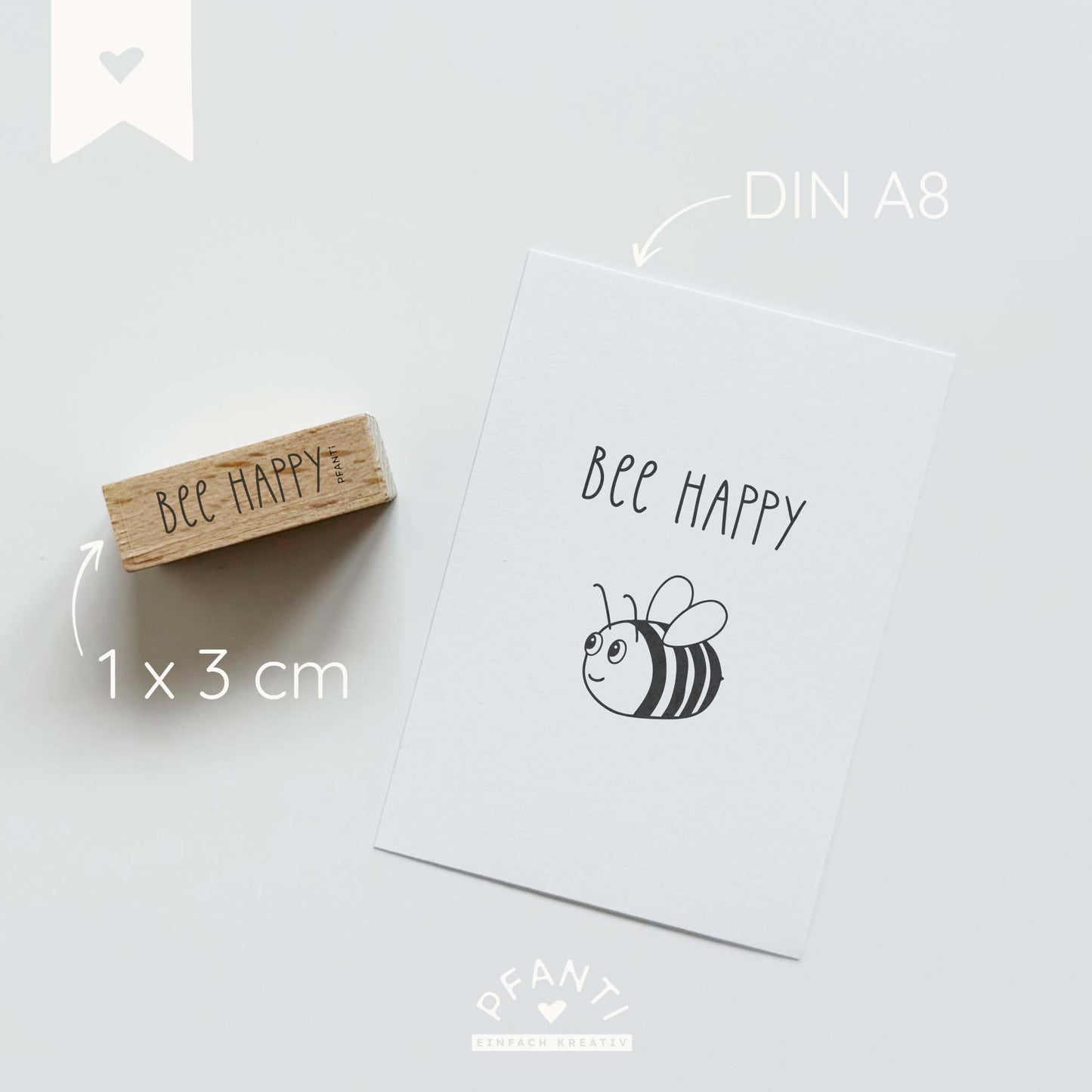 Stempel Bee Happy