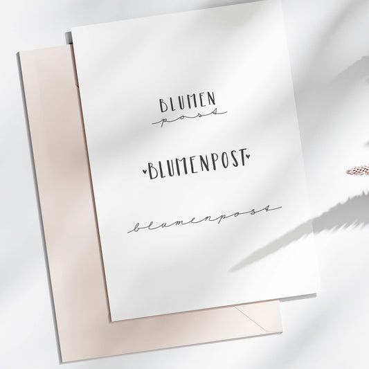 Stempel Blumenpost | mehrere Varianten