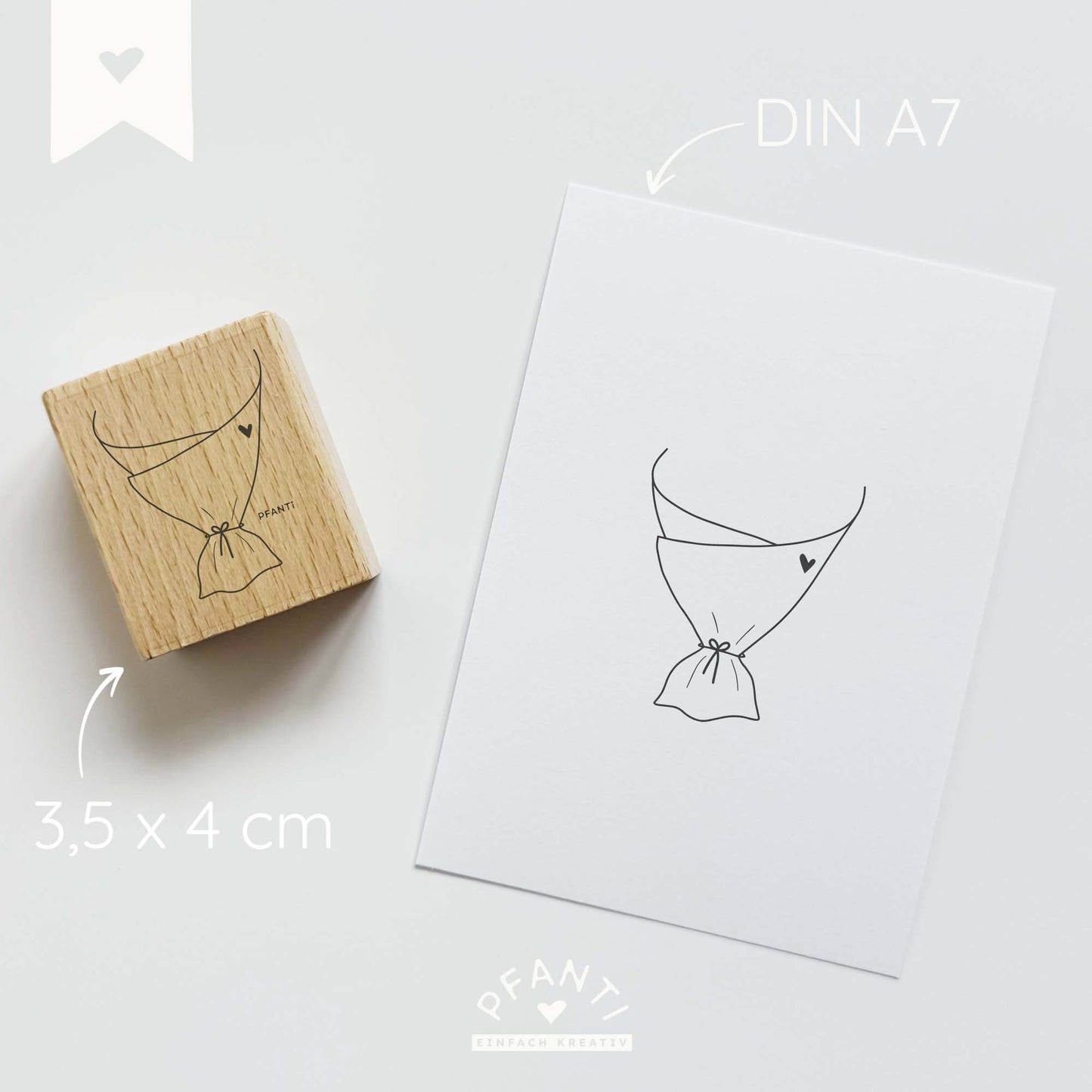 Stempel Blumentüte | mehrere Varianten