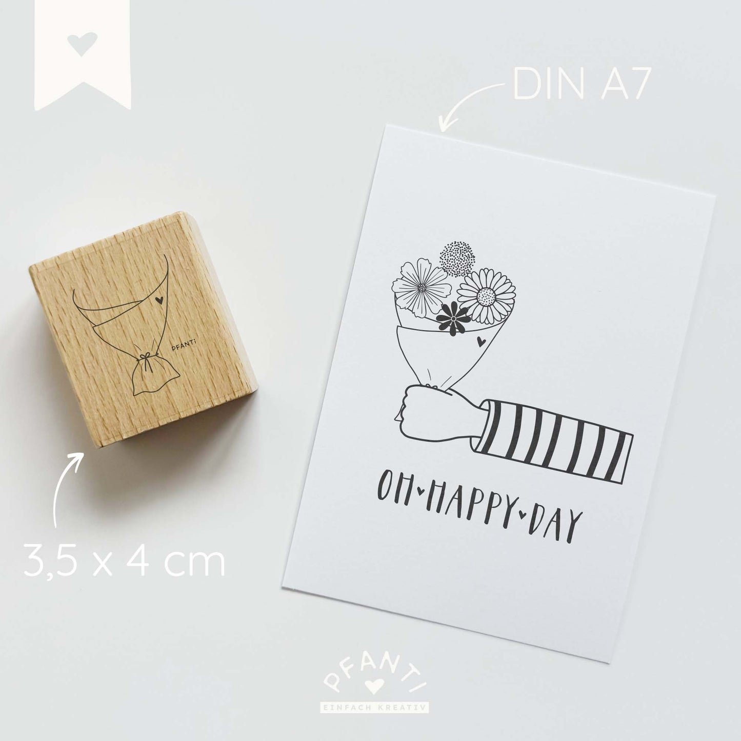Stempel Blumentüte | mehrere Varianten