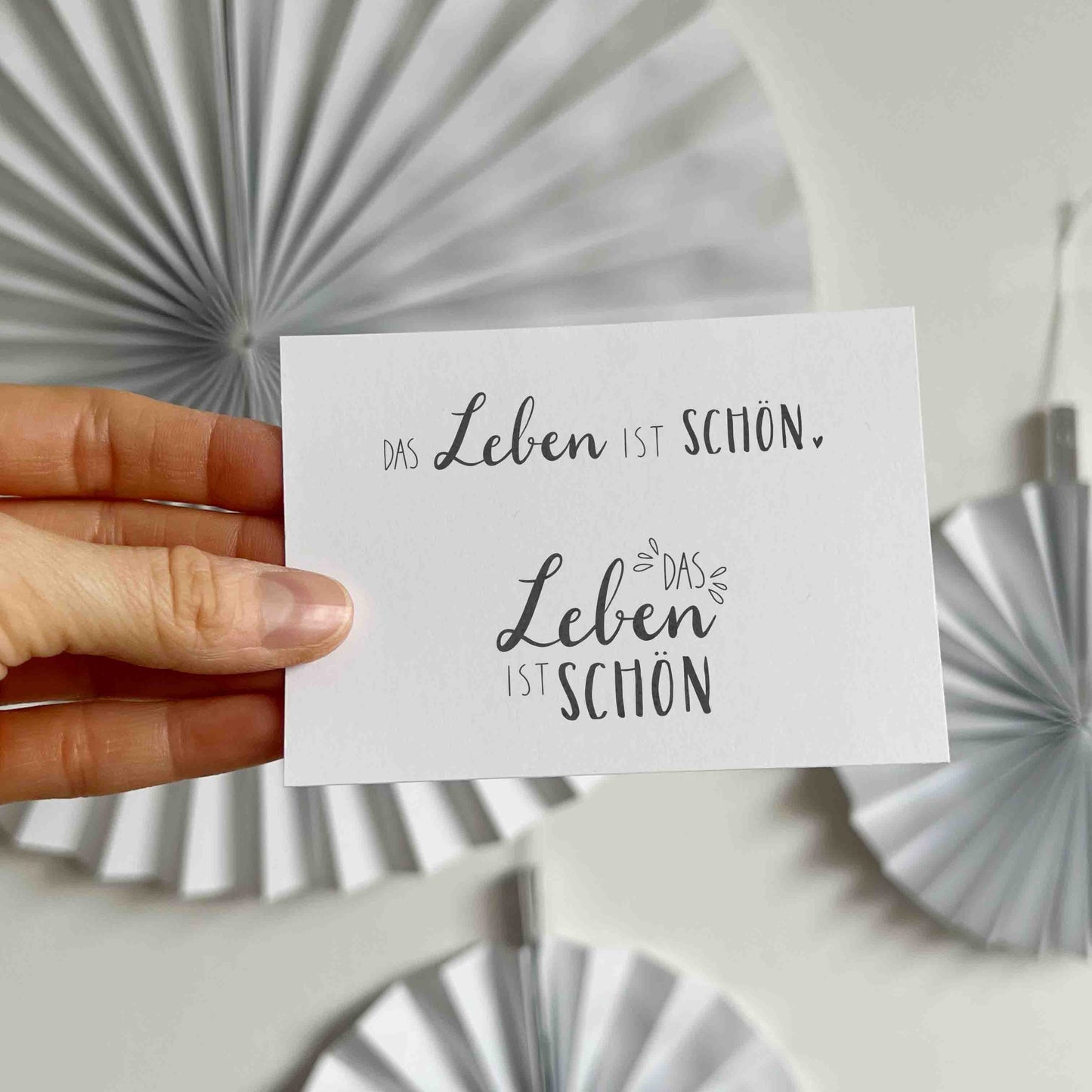 Stempel "das Leben ist schön"