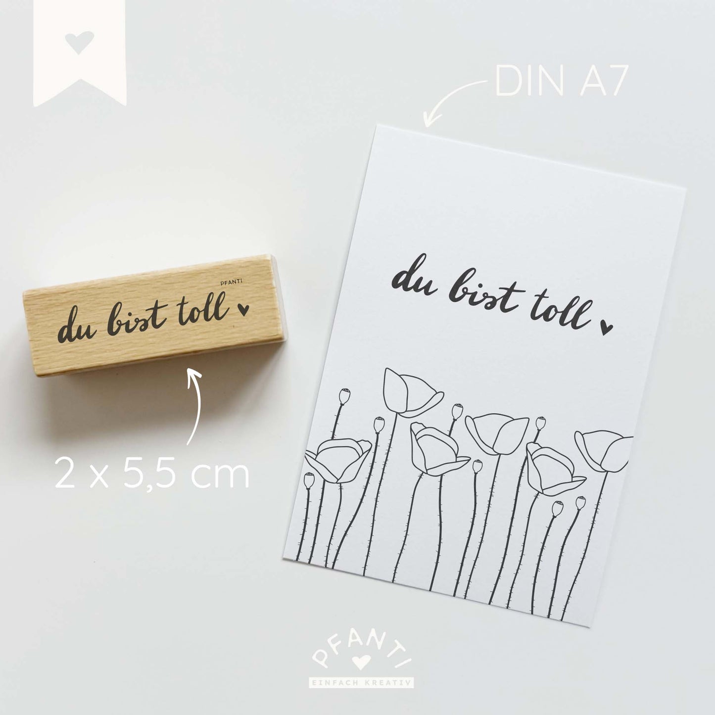 Stempel "du bist toll"