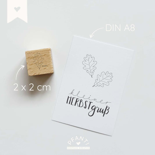 Stempel Eichenblatt | drei Größen