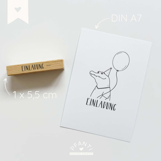 Stempel Einladung | zwei Varianten
