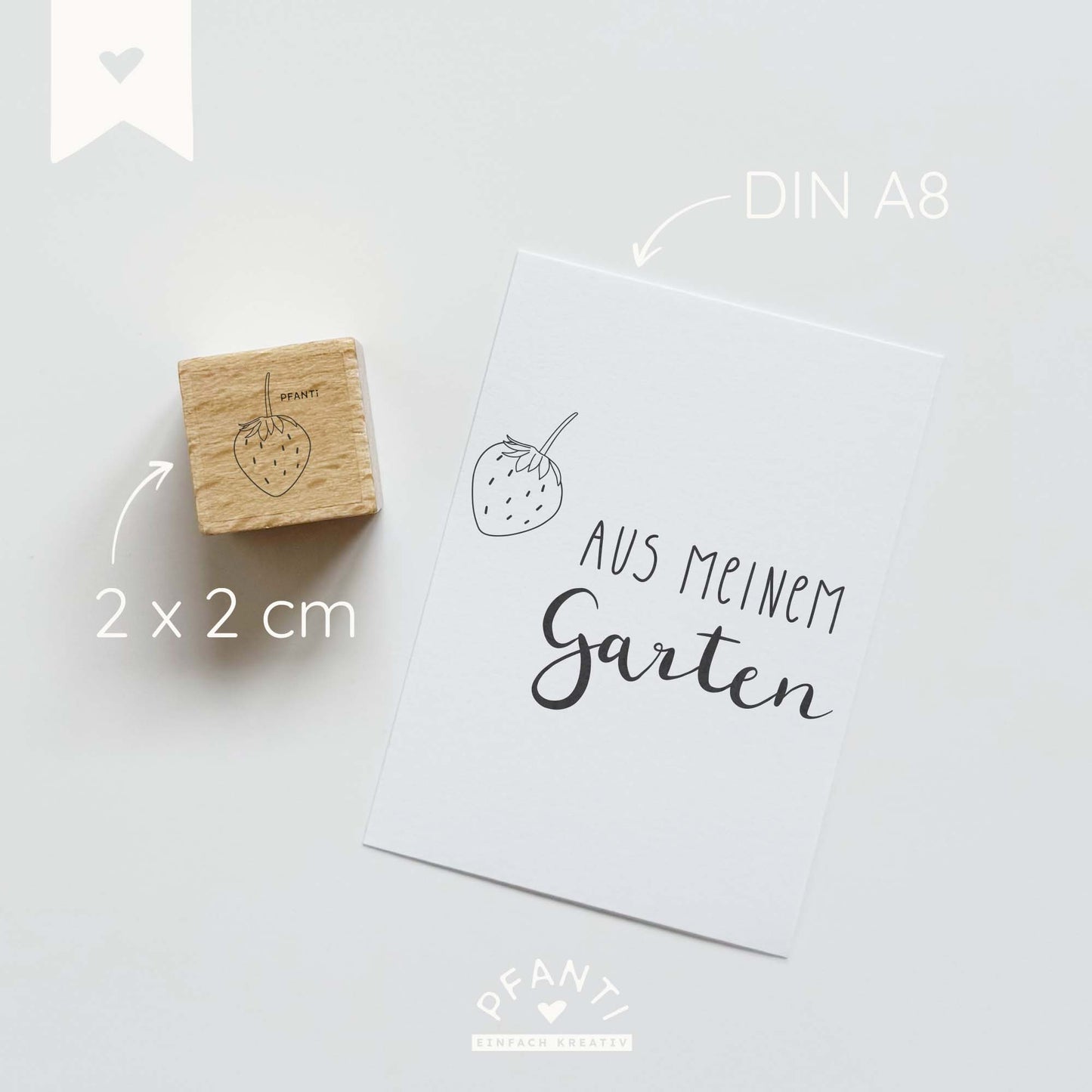 Stempel Erdbeere | drei Größen