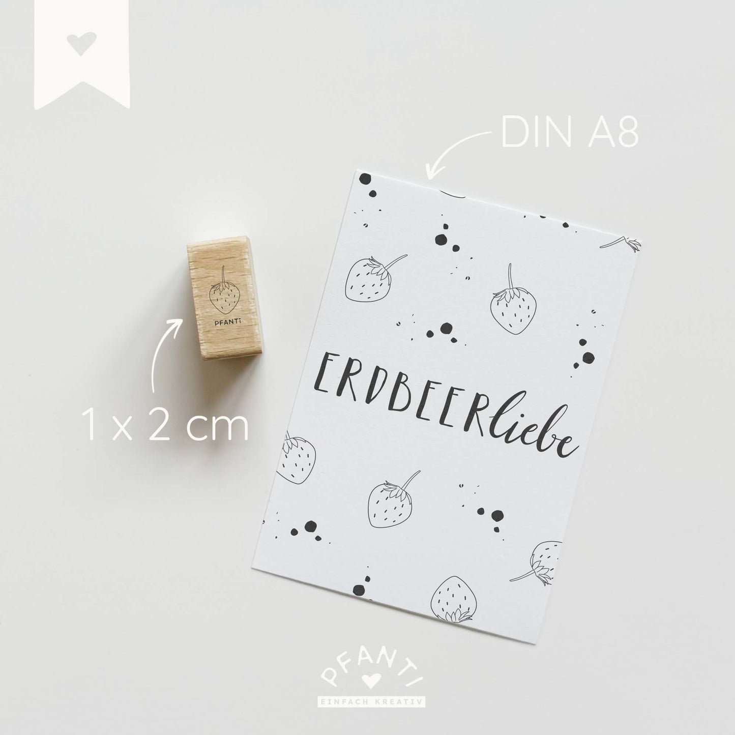 Stempel Erdbeere | drei Größen