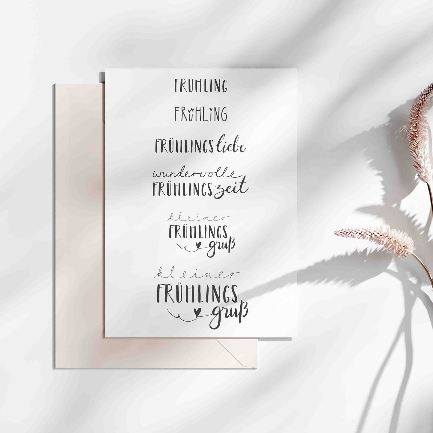 Stempel Frühling | Frühlingsliebe | Frühlingszeit | Frühlingsgruß | Frühlingstexte
