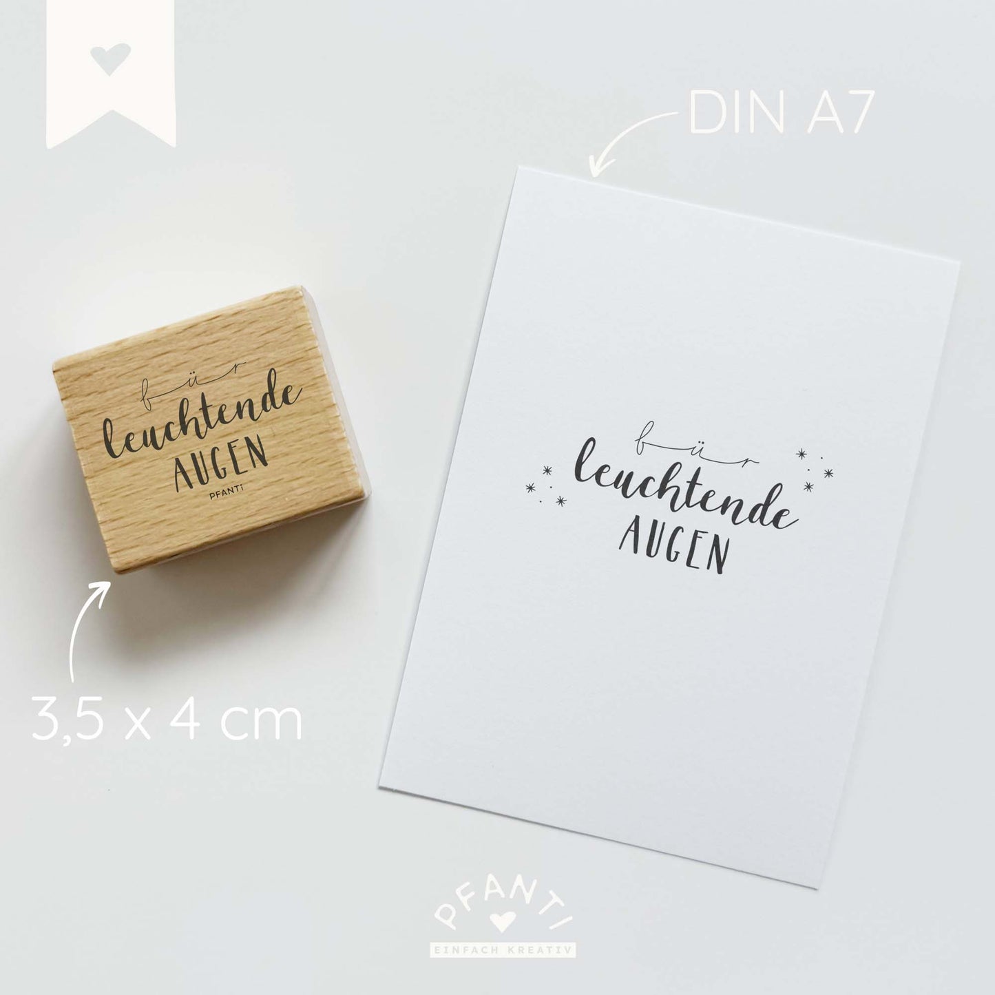 Stempel "für leuchtende Augen"