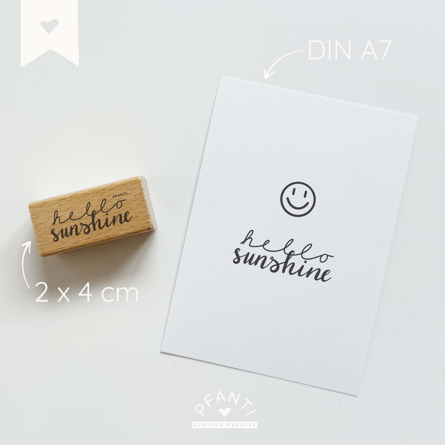 Stempel "hello sunshine"