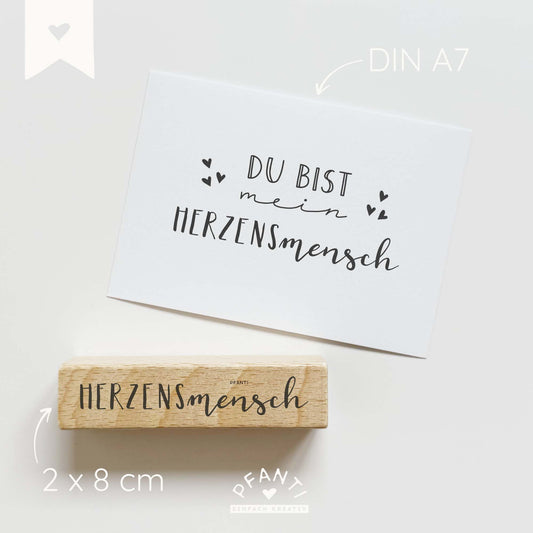 Stempel Herzensmensch | mehrere Varianten