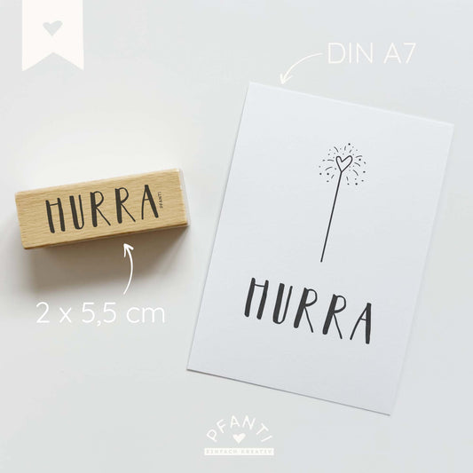 Stempel Hurra | zwei Größen