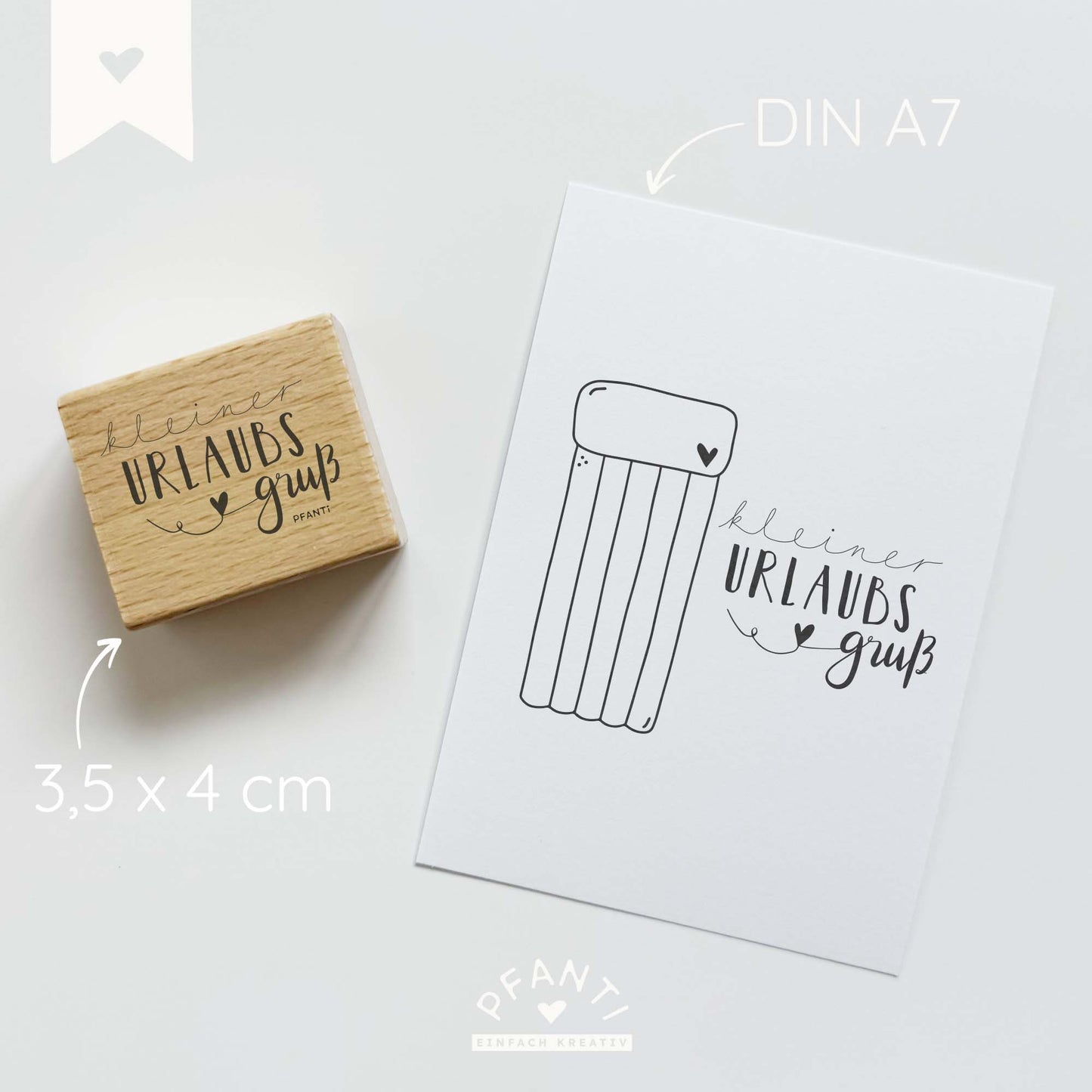 Stempel "kleiner Urlaubsgruß"