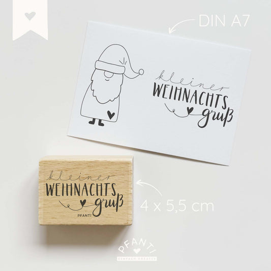 Stempel "kleiner Weihnachtsgruß" | zwei Größen