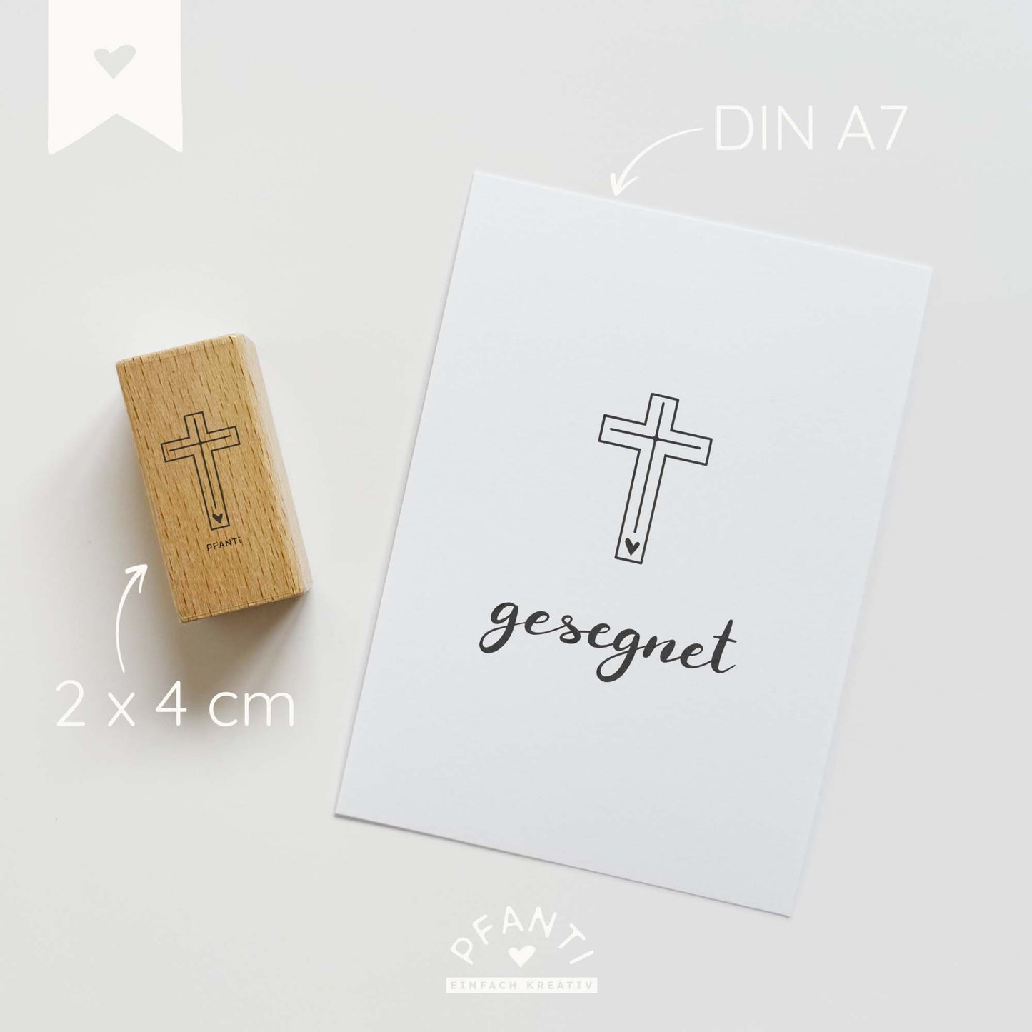 Stempel Kreuz | drei Größen