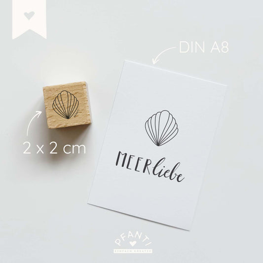Stempel Muschel | zwei Größen