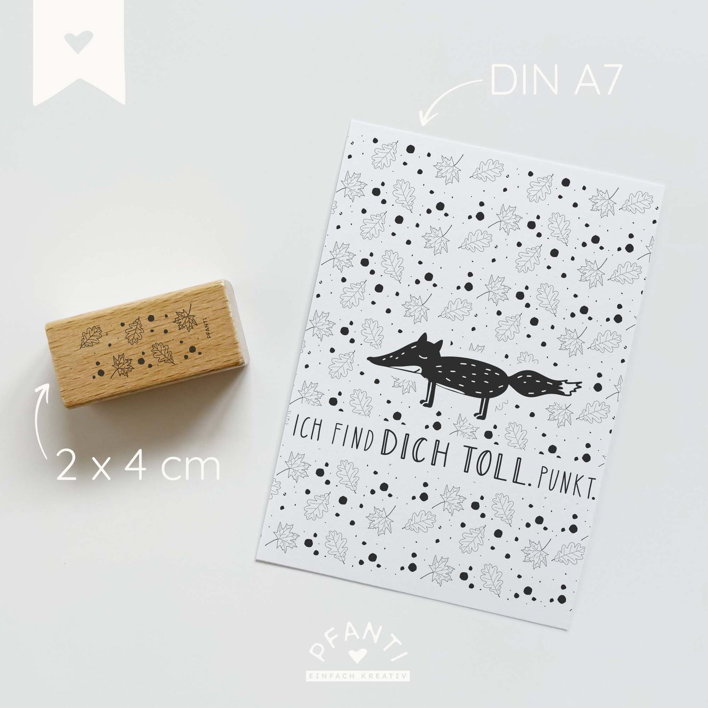 Stempel Muster Blätter