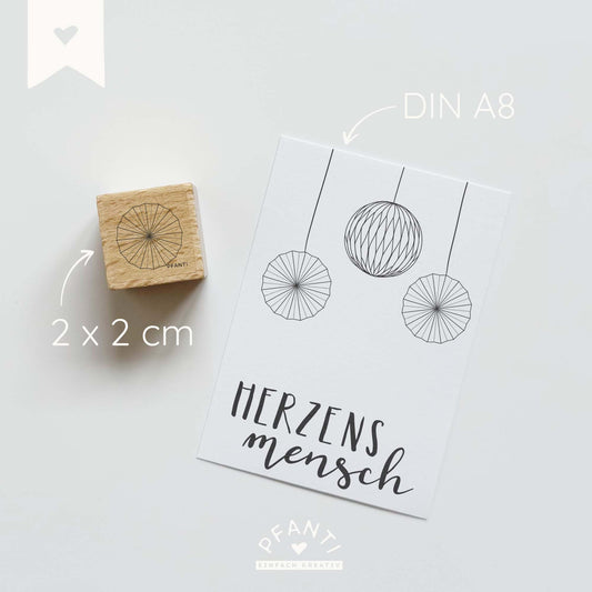 Stempel Papierrosette | zwei Größen