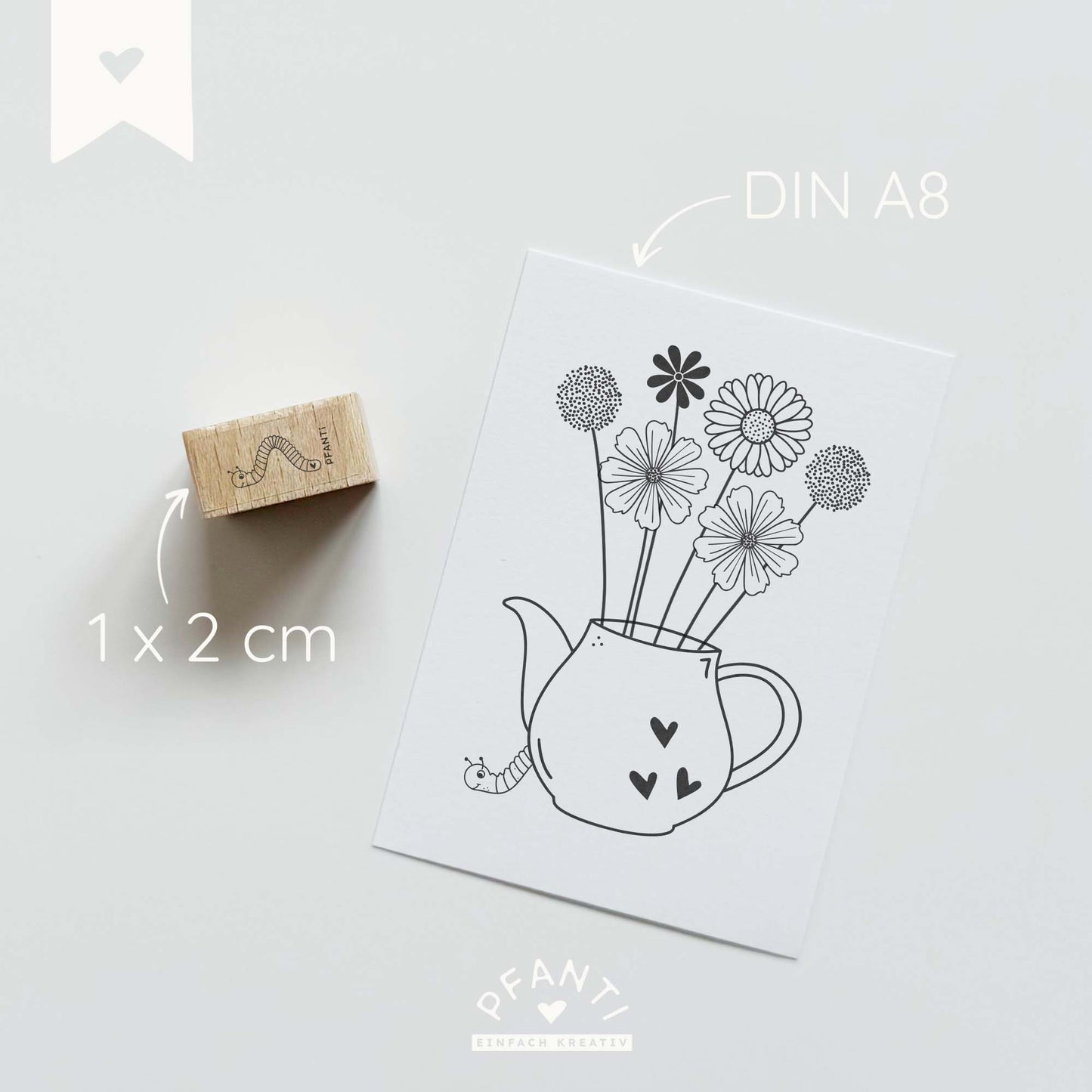 Stempel Raupe | mehrere Varianten