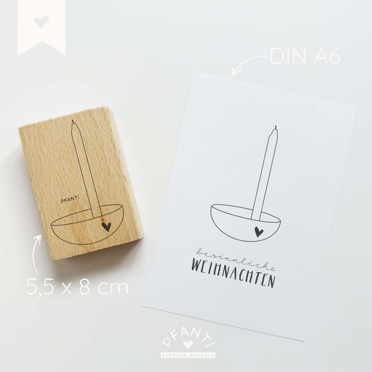 Stempel Schale mit Kerze | mehrere Varianten