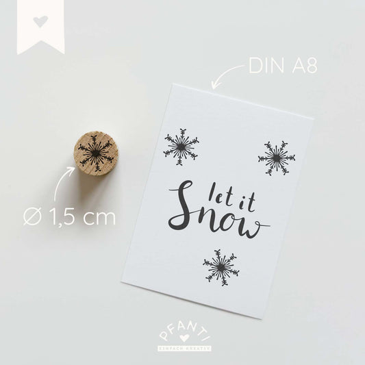Stempel Schneeflocke
