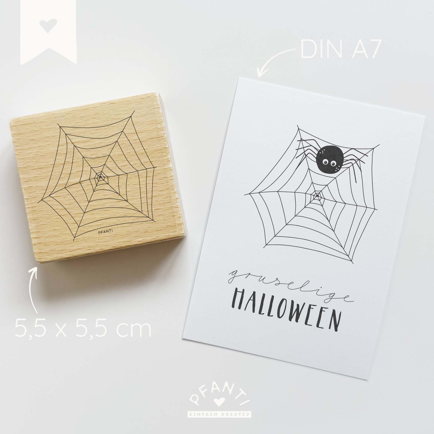 Stempel Spinne | Spinnennetzt