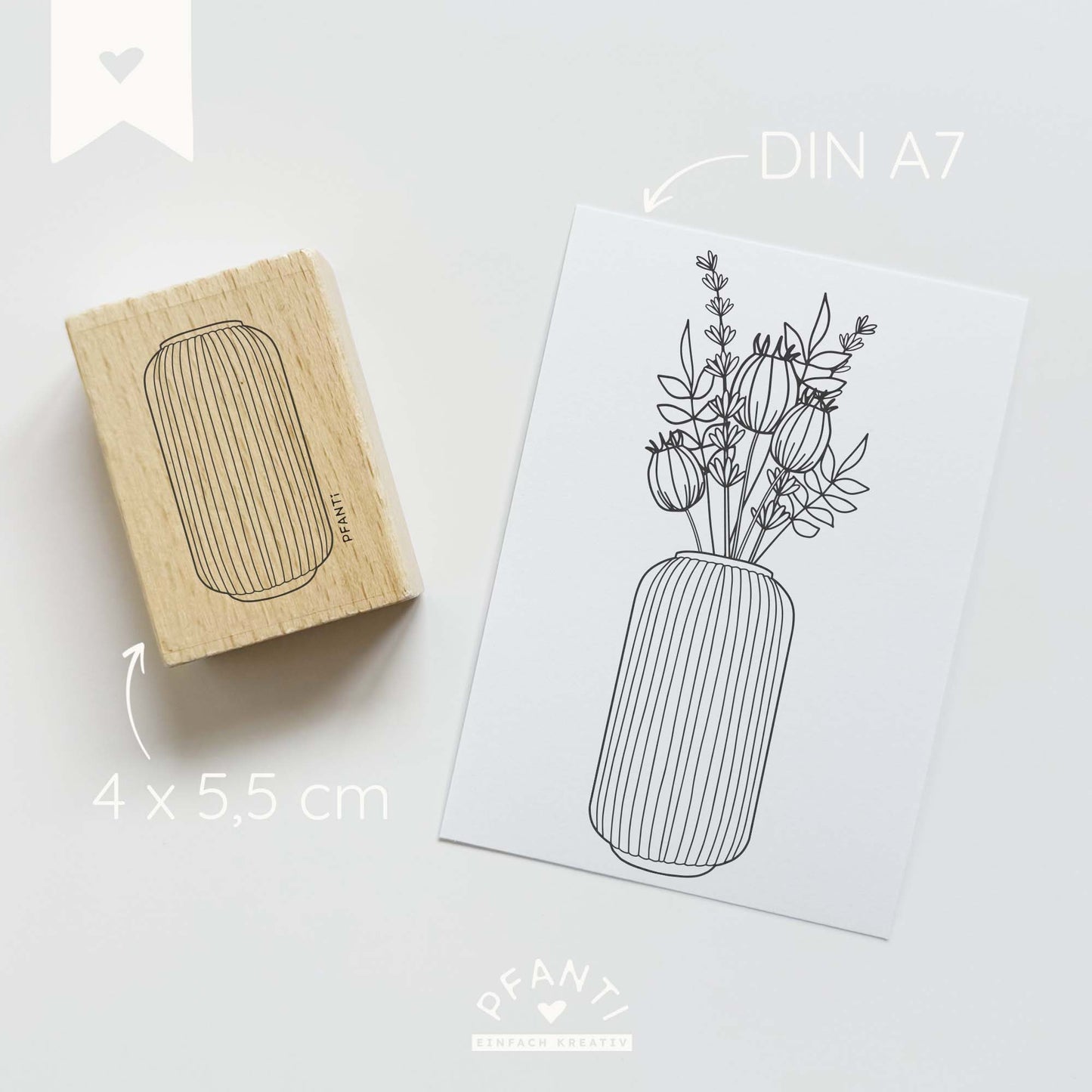 Stempel Vase | mehrere Varianten