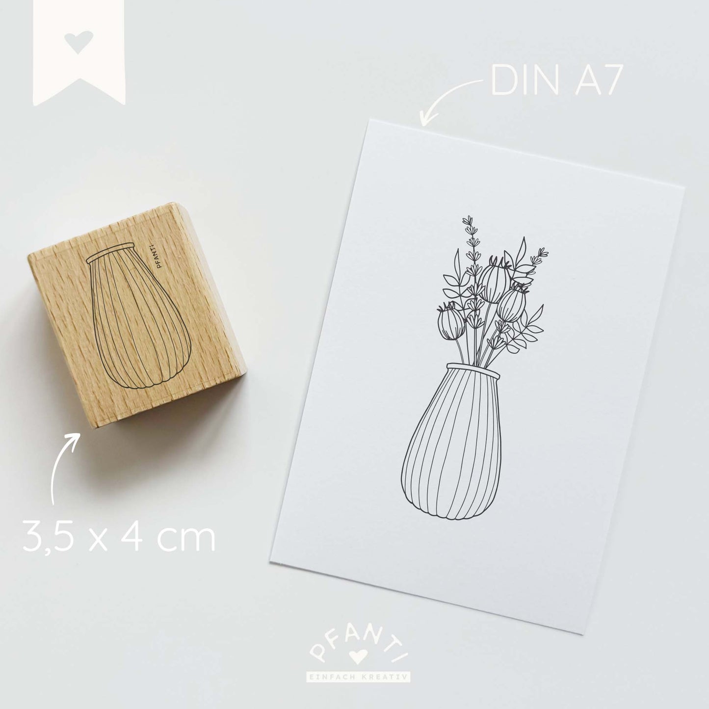 Stempel Vase | mehrere Varianten