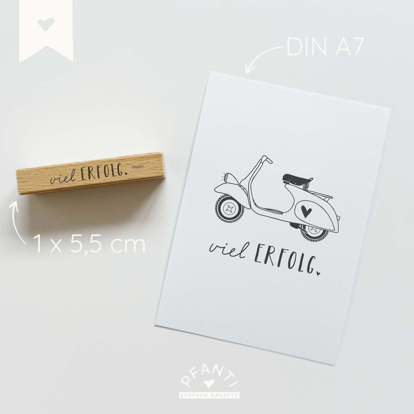 Stempel "viel Erfolg"
