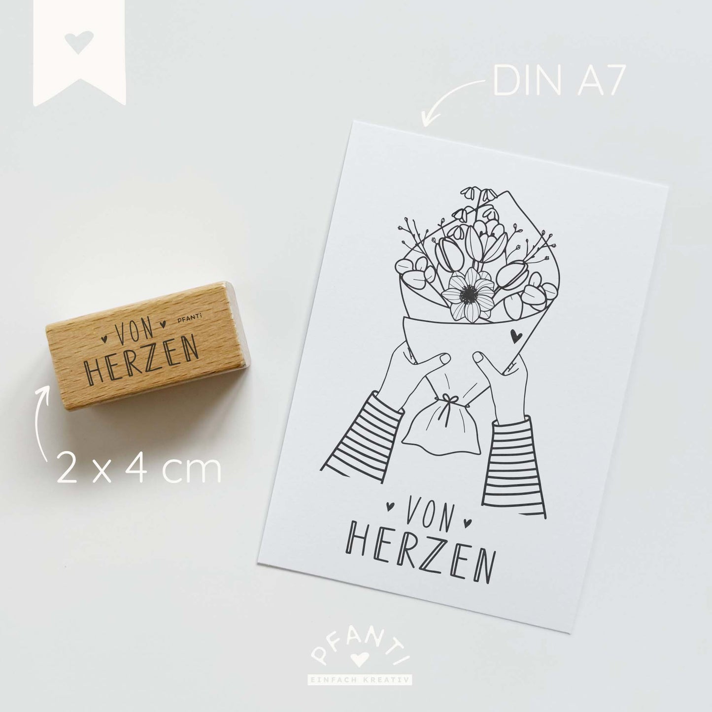 Stempel von Herzen | mehrere Varianten