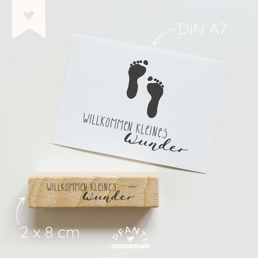 Stempel Willkommen kleines Wunder
