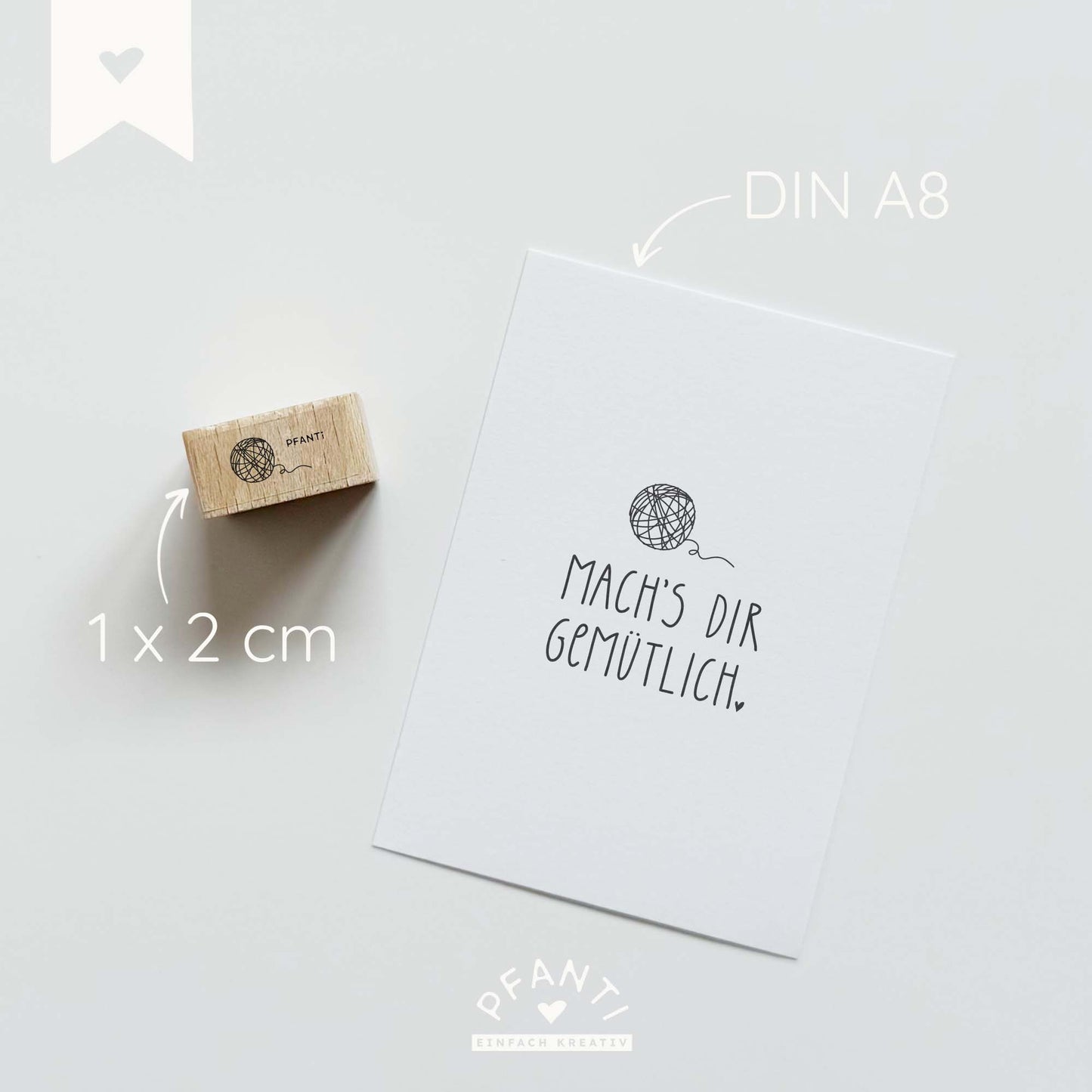Stempel Wollknäuel
