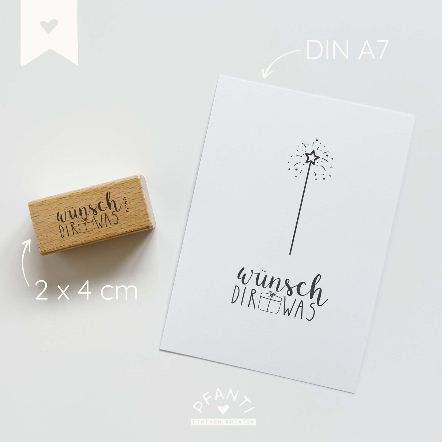 Stempel "wünsch dir was"