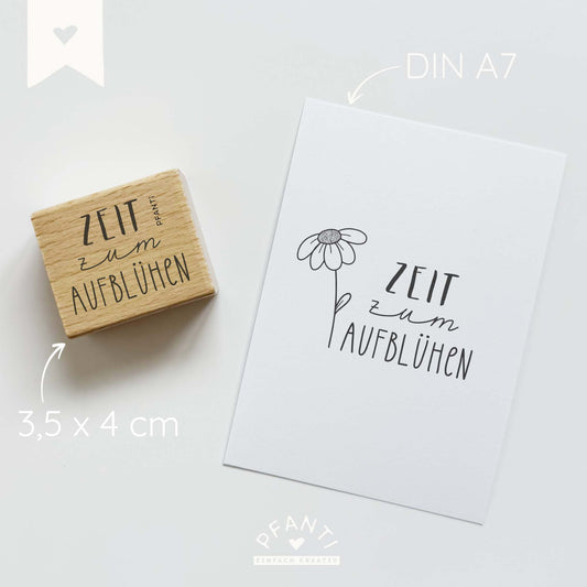Stempel "Zeit zum Aufblühen" | mehrere Varianten
