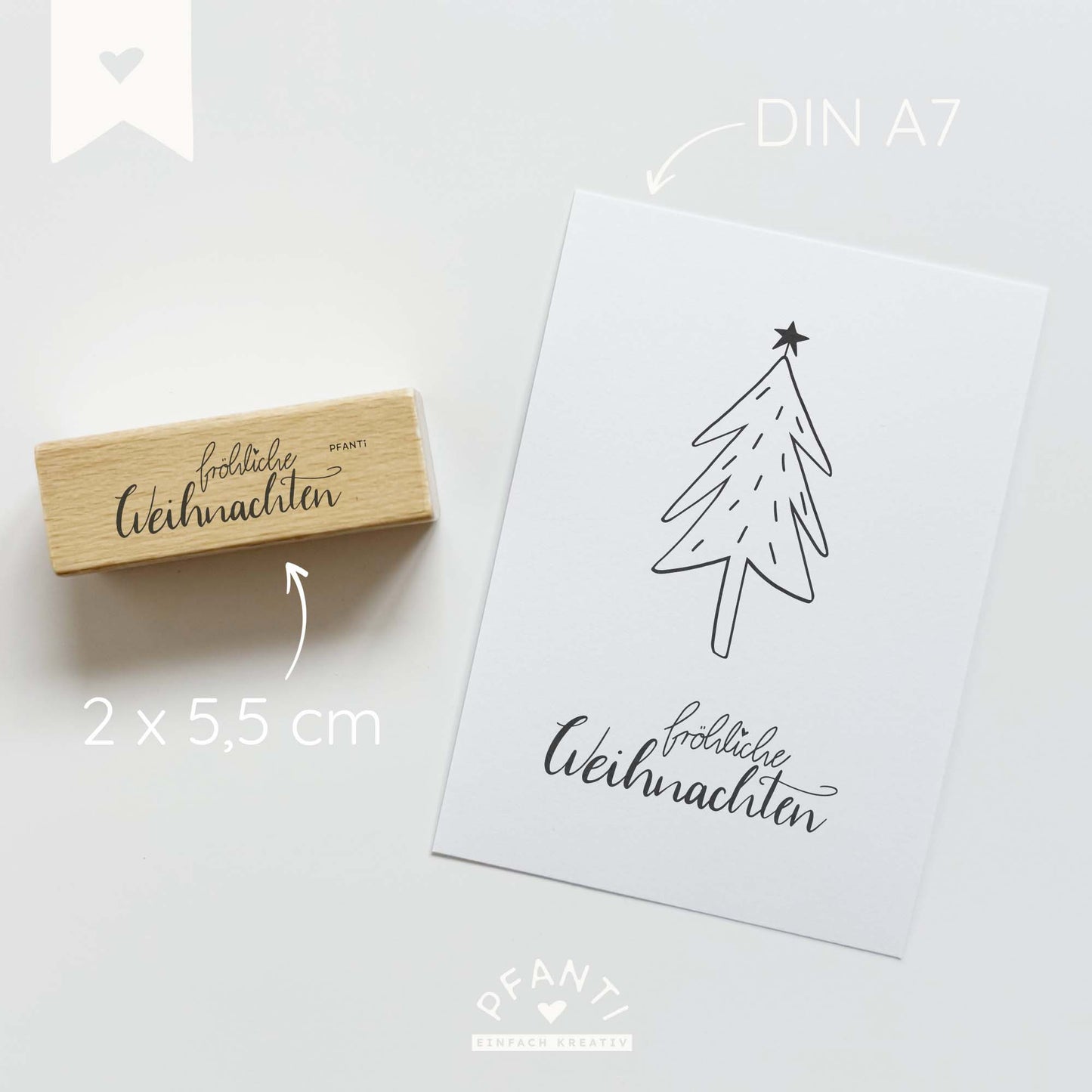 Stempel "fröhliche Weihnachten"
