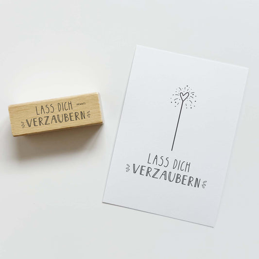 Stempel Lass dich | verzaubern | feiern | überraschen | mehrere Varianten