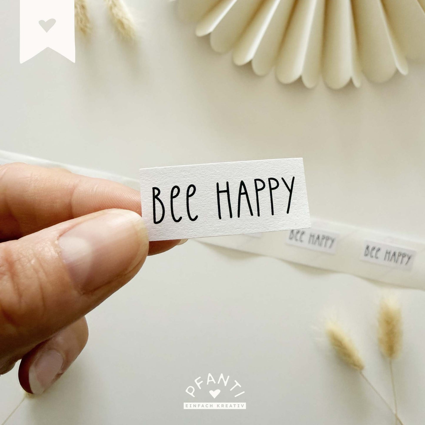 Aufkleber Bee Happy