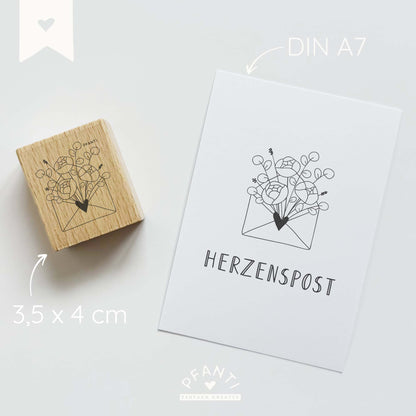 Stempel Brief | Briefumschlag | Blumen