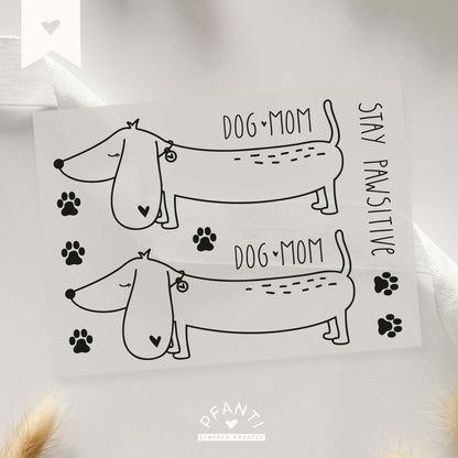 Bügelbild "Dog Mom"