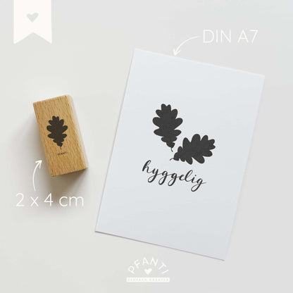 Stempel Eichenblatt | drei Größen